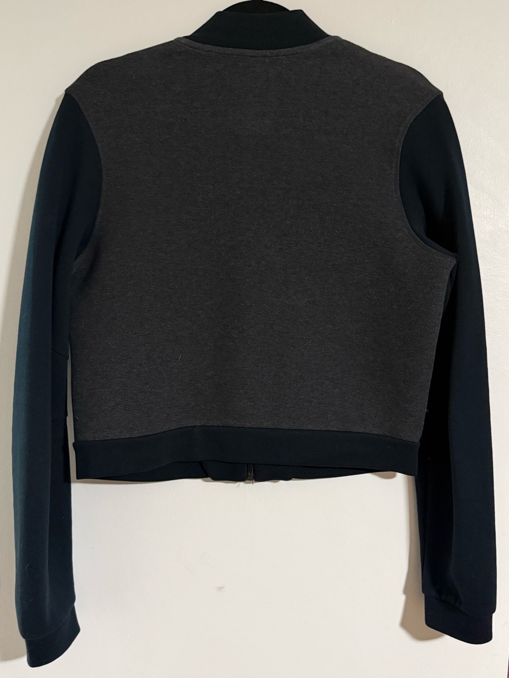 Nike Tech Fleece Women's Dark Gray and Black Bomber Jacket Size Large - Picture 3 of 3